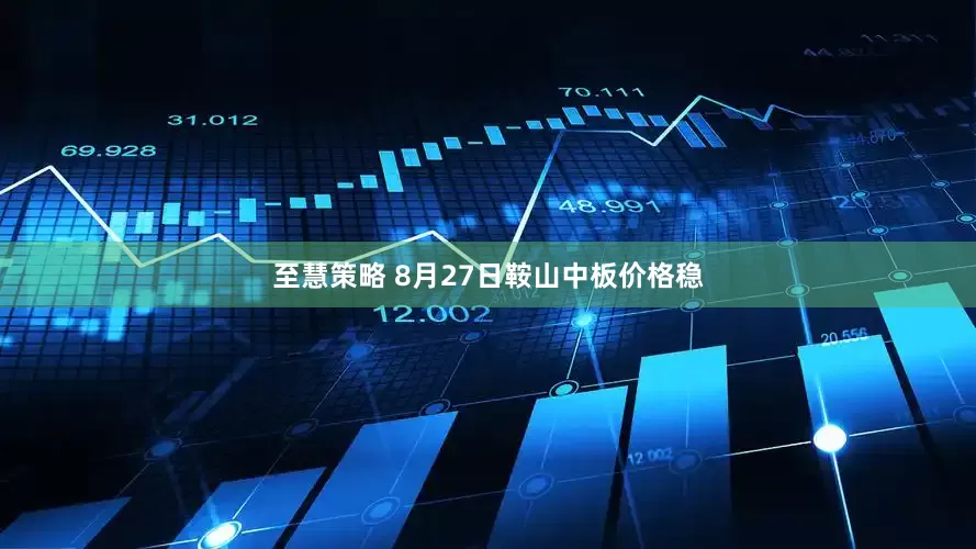 至慧策略 8月27日鞍山中板价格稳